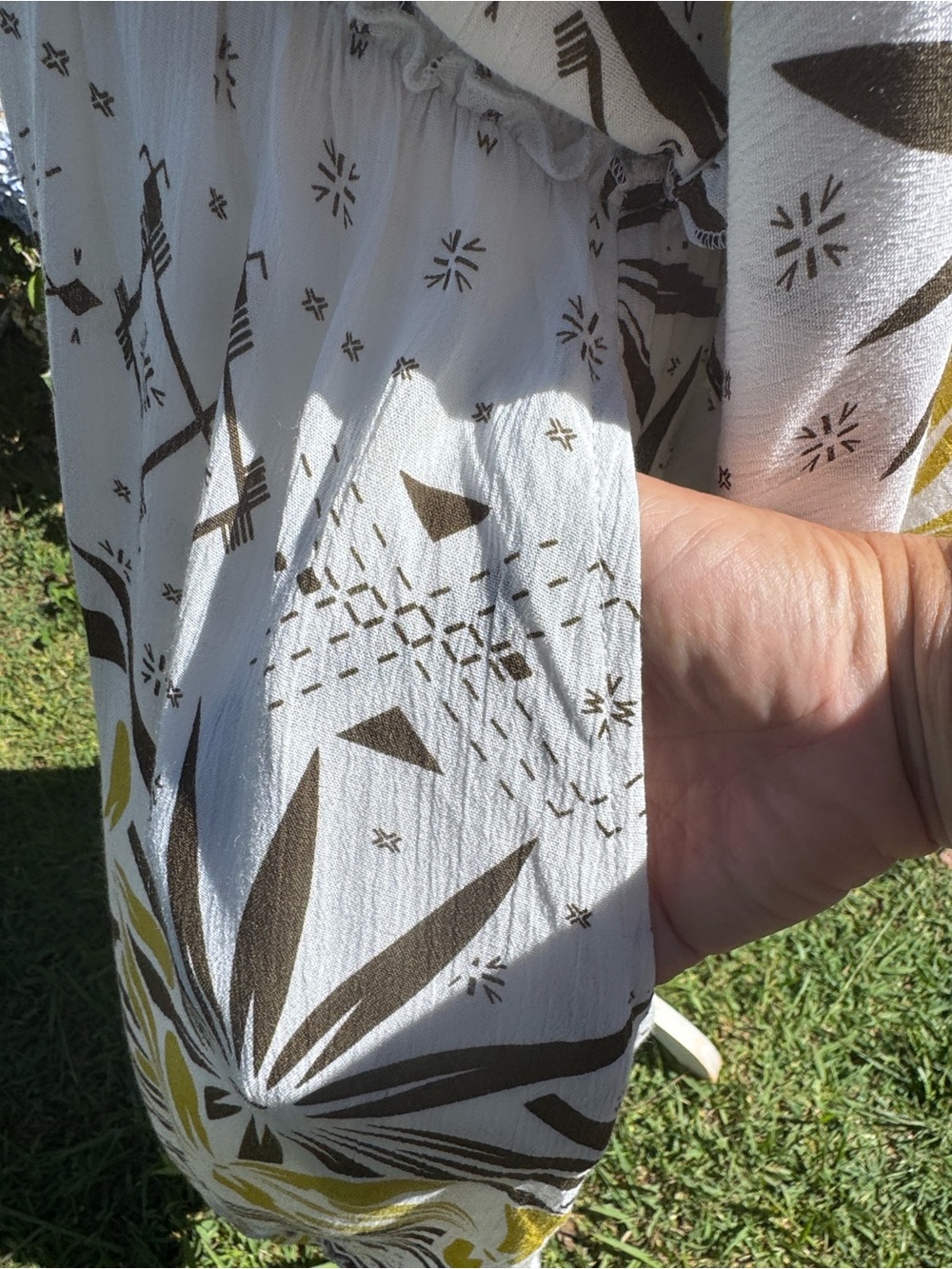 Tanoa Hawaii Tiare Polynesia Resortwear Ruffled Short Sleeve MIDI Dress 3x - Picture 7 of 8